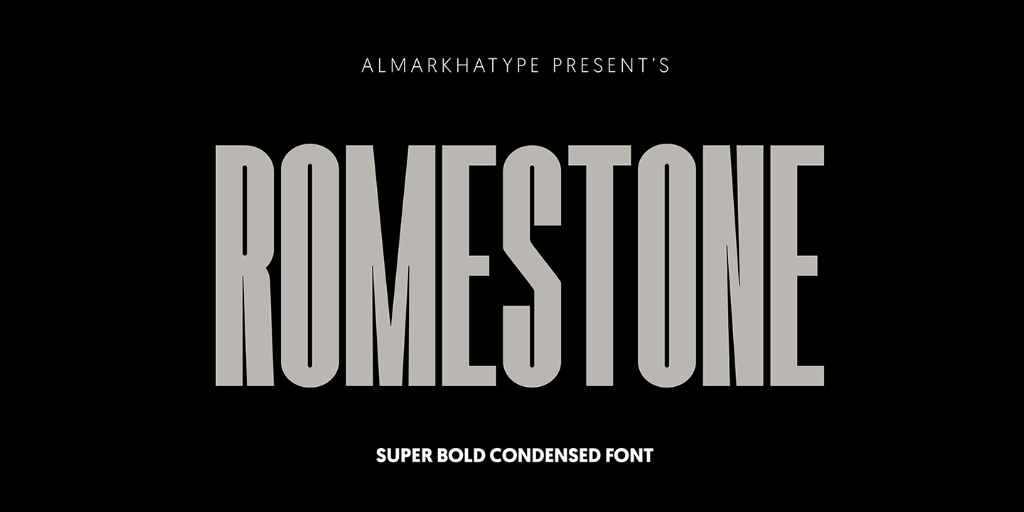 Пример шрифта Romestone Regular